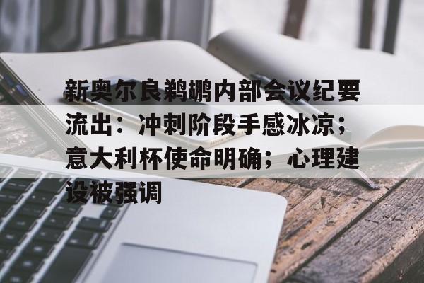 爱游戏app包含新奥尔良鹈鹕内部会议纪要流出：冲刺阶段手感冰凉；意大利杯使命明确；心理建设被强调的词条